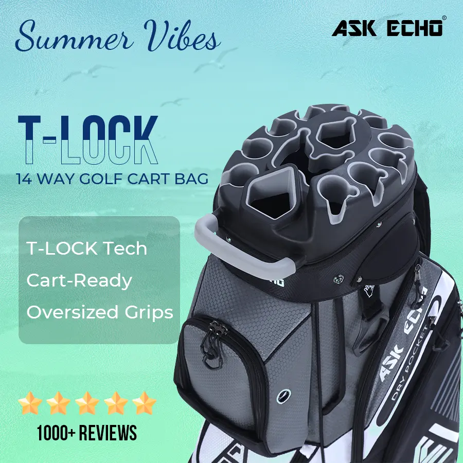 Golf T-Lock Golf Cart Bag, Quiet 14-Way Full-Length Divider,golf accessories,golf bags,golf bags for men,golf bag,best golf bags,golf cart bag