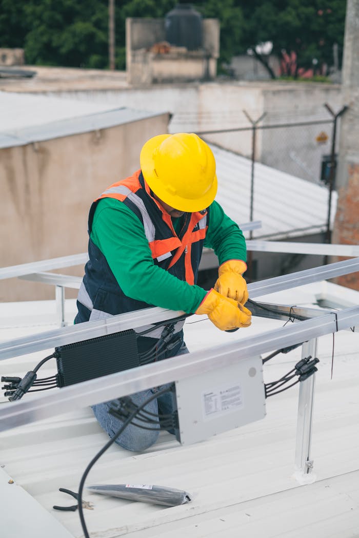 Maintenance Man Working on Site